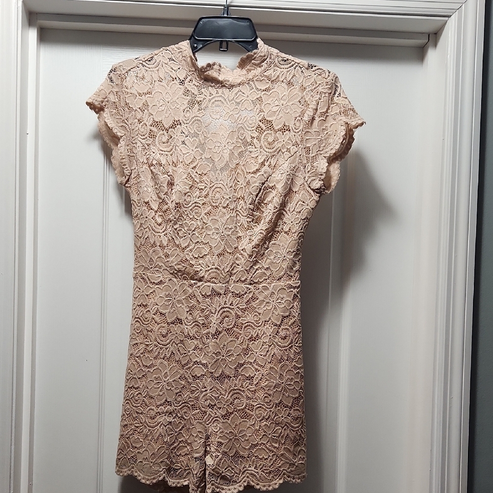 Bebe Pink Sheath Dress with Flutter Cap Sleeves